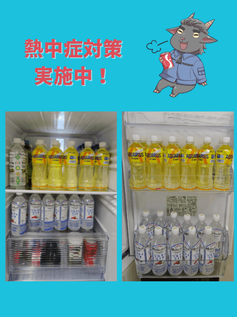 今年も熱中症対策を始めました！